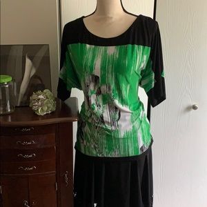 Style & Co Abstract Floral Top